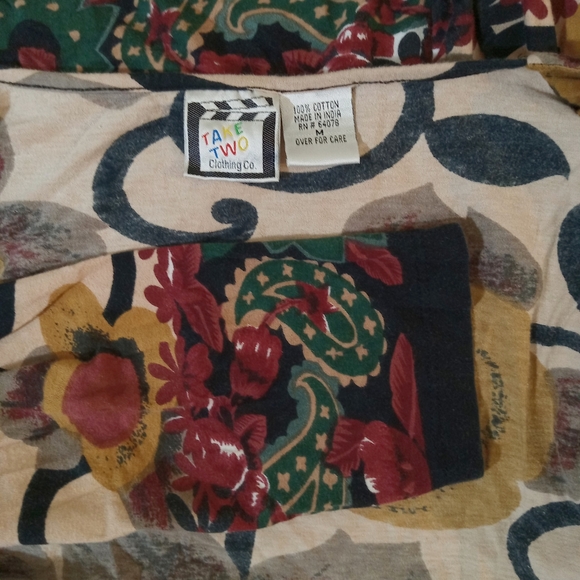 Big floral cotton kimono cardigan - Picture 5 of 5